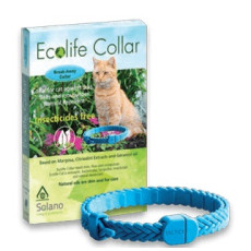 Solano - Ecolife Collar 純天然貓用驅蚤頸帶 (粉紅色 / 白色)