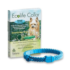 Solano - Ecolife Collar 純天然犬用驅蚤頸帶 (up to 8kg) (粉紅色 / 藍色)