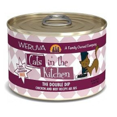 Weruva Cats in the Kitchen 罐裝系列 The Double Dip 雞湯、無骨及去皮雞肉、牛肉 (含牛肺) 170g
