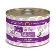 Weruva Cats in the Kitchen 罐裝系列 La Isla Bonita 魚湯、野生鯖魚、海蝦 (含野生吞拿魚) 170g |紫