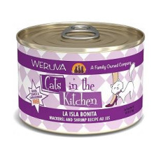 Weruva Cats in the Kitchen 罐裝系列 La Isla Bonita 魚湯、野生鯖魚、海蝦 (含野生吞拿魚) 170g |紫