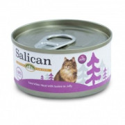 Salican 挪威森林 白肉吞拿魚+蟹肉 啫喱貓罐頭 85g (紫)