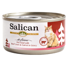 Salican 挪威森林 [002885] 肉汁系列 - 牛肝+紅蘿蔔(肉汁) 貓罐頭 85g