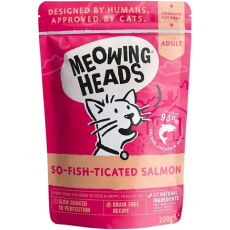 Meowing Heads [MHWS] - 無穀物So-Fish-Ticated Salmon三文魚主食濕包 100g