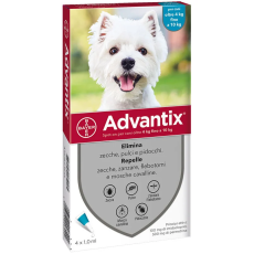 Bayer [BAX100] Advantix Spot-on for Dog 三合一犬用殺蚤滴劑 4-10kg - 4支裝
