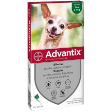 Bayer [BAX 40] Advantix Spot-on for Dog 三合一犬用殺蚤滴劑 4kg以下 - 4支裝