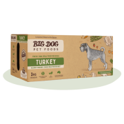 Big Dog *急凍* 狗糧火雞 (Turkey) 配方 3kg ( 12件x 250g )