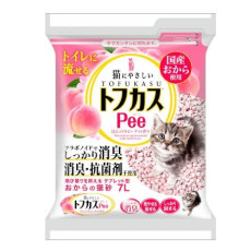 W之爽快 Pee Peach Cat Litter 爽快桃味豆腐渣貓砂 7L (粉紅)