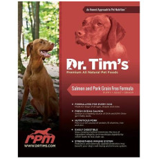 Dr.Tim's 全天然無穀物防敏感成犬糧 三文魚 15磅 (紅)
