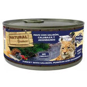 Natural Greatness - 頂級貓罐頭 三文魚和火雞(添加南瓜和蔓越莓) 185g [RD-200 / NGCC02A]