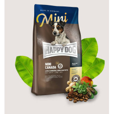Happy Dog Mini Canada 小型犬加拿大三文魚兔肉羊肉無穀物高能量配方狗糧 1kg [60329]