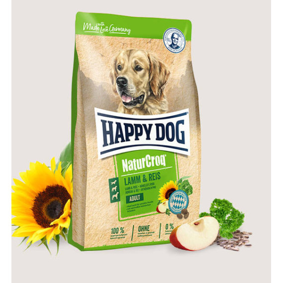 Happy Dog NaturCrop Lamm & Rice 羊肉抗敏配方狗糧 1kg [60529]