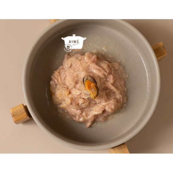 Aime Kitchen [TM85] Original 無穀物貓罐頭 - 吞拿魚配青口 Tuna with Mussel 85g