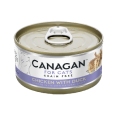 Canagan 貓用無穀物雞肉+鴨肉配方罐頭 75g