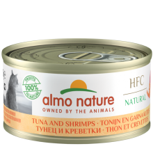 almo nature [9023] - HFC Natural - Tuna and Shrimps 鮮蝦鮪魚(吞拿魚) 貓罐頭 70g 貓罐頭 70g