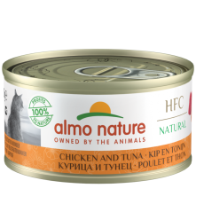 almo nature [9025] - HFC Natural - Tuna and Chicken 雞肉鮪魚(吞拿魚) 貓罐頭 70g