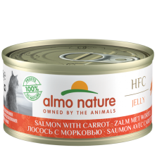 almo nature [9032] - HFC Jelly - Salmon with Carrot 胡蘿蔔鮭魚(三文魚) 貓罐頭 70g