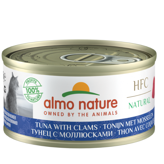 almo nature [9045] - HFC Natural - Tuna with Clams 蜆肉鮪魚(吞拿魚) 貓罐頭 70g
