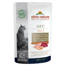 almo nature [5044] - HFC-Jelly Tuna,Chicken with Ham 鮪魚雞肉火腿 上湯啫喱鮮包 55g