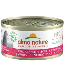 almo nature [9413] - HFC Natural - Chicken and Liver 雞肉,肝 貓罐頭 70g