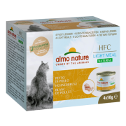 almo nature [554MEGA] - HFC Natural *Light Meal* - Chicken Breast 雞胸肉 健怡貓罐頭 4 x 50g (一盒4罐)