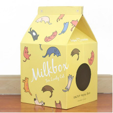 瓦通紙貓抓板 - 牛奶盒(需要自行組裝) (31.5 x 33 x 57cm)