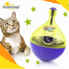 貓貓不倒翁(小型)零食玩具球 (顏色隨機)