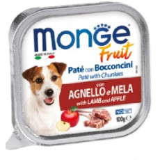 Monge [MO3222] - 羊肉蘋果鮮肉罐頭 100g