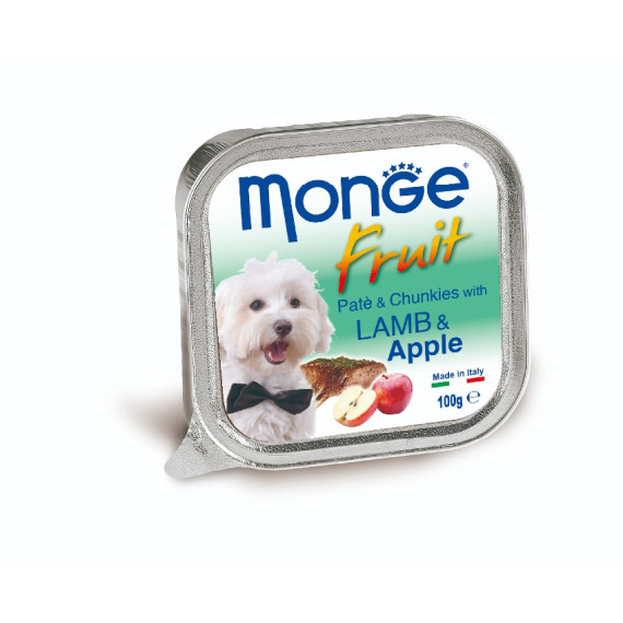 Monge [MO3222] - 羊肉蘋果鮮肉罐頭 100g