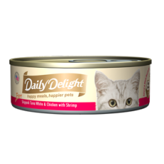 Daily Delight Pure DD45 白鰹吞拿魚+雞肉+鮮蝦 80g