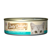 Daily Delight Pure DD46 白鰹吞拿魚+雞肉+魷魚 80g