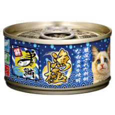 Akika 漁極 - AY21 金槍魚塊 ( 黃鰭吞拿魚 ) 貓罐頭 80g