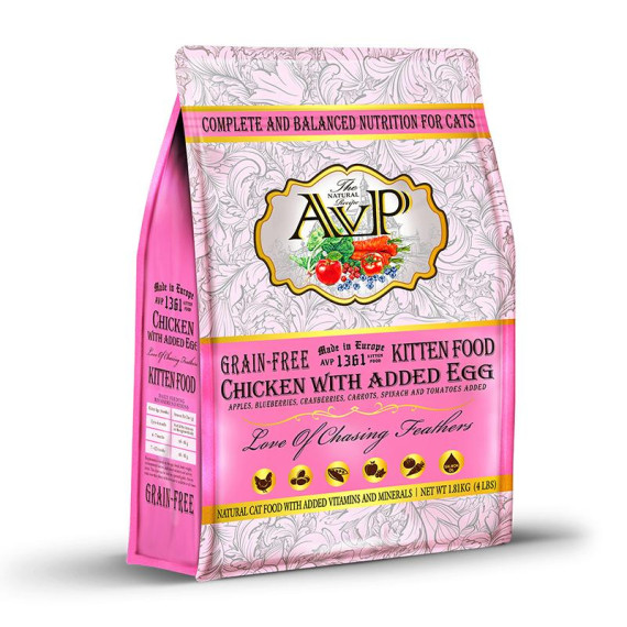 AVP Chicken with Added Egg Kitten 無穀物雞肉雞蛋 幼貓糧 04lb