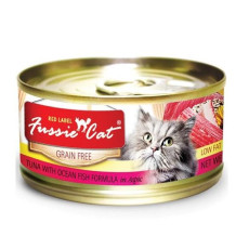 Fussie Cat Red Label Tuna with Ocean Fish FUR-BLC (紅鑽吞拿魚+ 海魚)80g