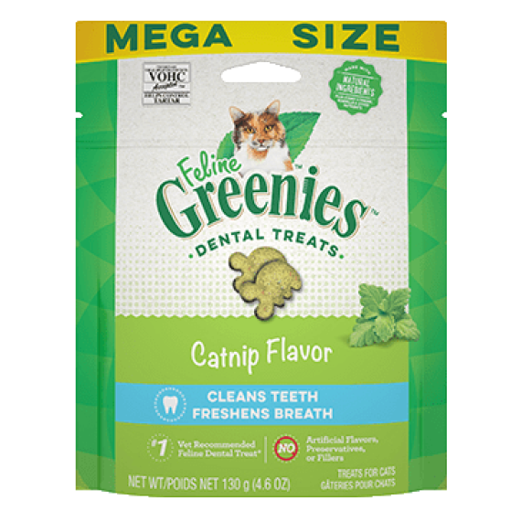 預訂6月中到貨 FELINE GREENIES 潔齒小食 貓草味 4.6oz (新包裝)