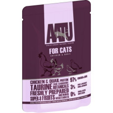 AATU 97/3/0 ATWCC85 全配方貓濕糧包 雞+鵪鶉(Quail) 85g (紫)