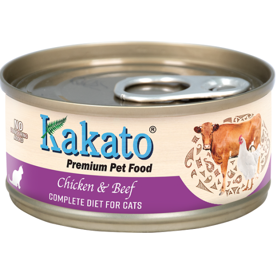 Kakato 763 雞肉、牛肉 *貓用主食罐* 70g (紫)