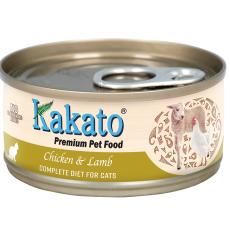 Kakato 764 雞肉、羊肉 *貓用主食罐* 70g (黃)