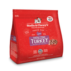 Stellla & Chewy's Frozen Dinner Morsels Tantalizing Turkey **急凍**生肉粒 火雞誘惑(火雞肉配方) 4lb [FRTM-4]