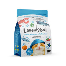 Loveabowl [LB0043] 無穀物龍蝦雙魚海鮮 全貓種配方 貓乾糧 1kg (淺藍)