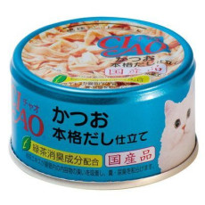 CIAO A 89 鰹魚+鰹魚湯底 貓罐頭 85g