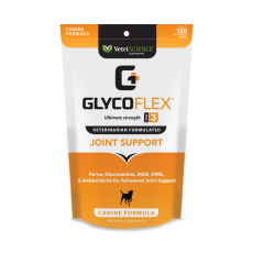 美國 VetriScience - GlycoFlex STAGE 3 犬隻關節補充咀嚼肉粒*加強版* 120粒 (橙袋)
