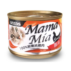SEED BMA-06 MamaMia機能愛貓雞湯餐罐 - 100%鮮嫩雞肉+絲蘭提取物 170g