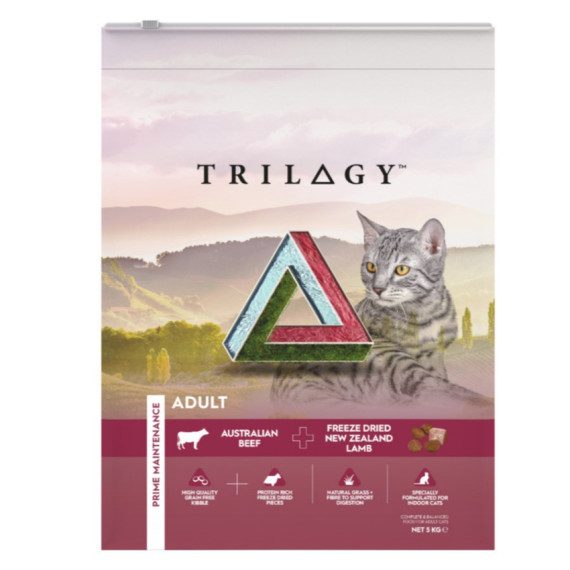TRILOGY™奇境 [TRB-002] 澳洲牛肉配方 (添加5%紐西蘭凍乾羊肺) *成貓糧* 5kg