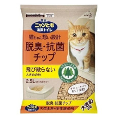 日本花王Kao 脫臭抗菌滲透式木貓砂 (大粒- 雙層貓砂盆專用) 2.5L