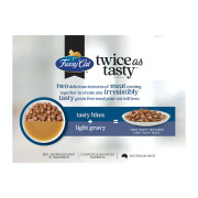 Fussy Cat [FC152230] Twice as Tasty系列 Bites & Fish Gravy口味 貓濕包80g (1盒12包 - 3種味x4) (藍)