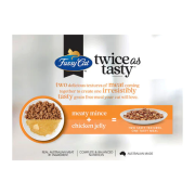 Fussy Cat [FC153101] Twice as Tasty系列 Mince & Jelly口味 貓濕包80g (1盒12包 - 3種味x4) (橙)