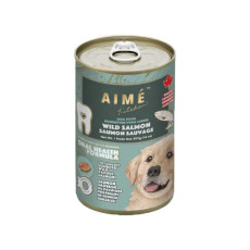 Aime Kitchen [H6600] - 野生三文魚 Wild Salmon 肉醬狗罐頭 [口腔強健配方] 400g (綠)