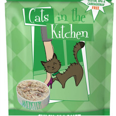 Weruva Cats in the Kitchen 袋裝系列 Chick Magnet 走地雞+鯖魚 美味肉汁 85g | 綠