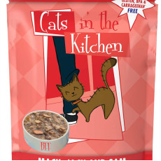Weruva Cats in the Kitchen 袋裝系列 Mack, Jack and Sam 三文魚+鯖魚+吞拿魚 美味肉汁 85g | 紅